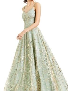 Sage Green Gown/Prom Dress